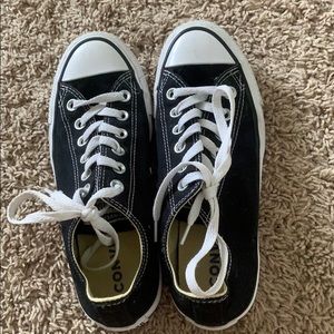 Black converse worn once